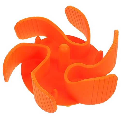 PEPLAYTAL Langsamer Zubringer Erzogen Hunde Futterspender Schüsseln Futternapf Für Haustiere Langsame Fütterungsschüssel Haustierbedarf Groß Slow Feeder Für Haustiere Kieselgel Orange von PEPLAYTAL