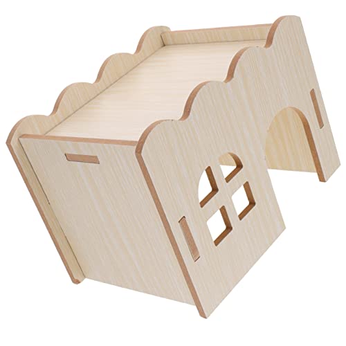 PEPLAYTAL Meerschweinchenspielzeug Holzhaus für Hamster Wellenförmige Hütte mit Kletterleiter und Spielbereich für Kleintiere Schlafen und Entspannen Natürliche PEPLAYTAL Meerschweinchenspielzeug Holzhaus für Hamster Wellenförmige Hütte mit Kletterleiter und Spielbereich für Kleintiere Schlafen und Entspannen Natürliche von PEPLAYTAL