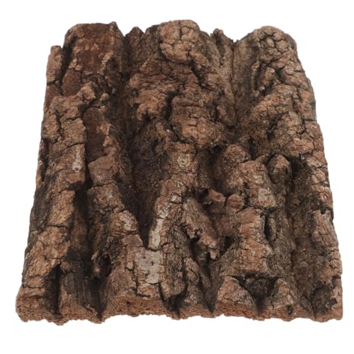 PEPLAYTAL Natürlicher Kork Rinden Hintergrund Dekorative Baumrinde Terrarium Rückwand Natürliches Korkfliesen Design für Reptiliengehege Geeignet für Gecko Vogelspinne Schildkröte Bartagame von PEPLAYTAL