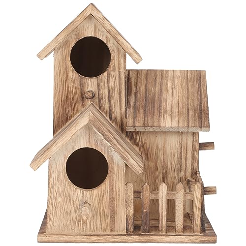 PEPLAYTAL Nisthütte Vogelhaus Vogelzuchthaus SCAKEET -Zubehör Verschachtelung Dekorativ Nester Birds Little Bird gartenflies Sparrow Vogelbehausung Sittich Versorgung Garten Nisthaus hölzern von PEPLAYTAL