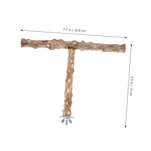 PEPLAYTAL Papagei Holz Sitzstange Kauspielzeug Vogelkäfig Stand Vogel Langlebig Robust Natürlicher Holzstab für Papageien Käfig Zubehör zum Klettern und Ruhen von PEPLAYTAL