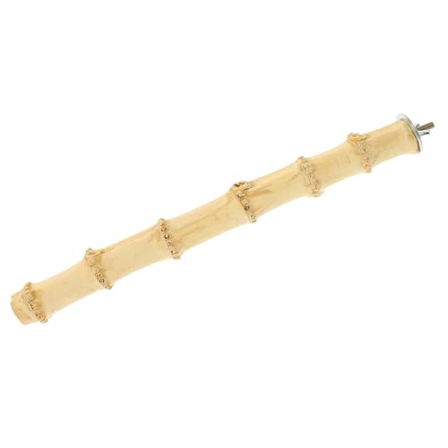 PEPLAYTAL Papagei knete kauspielzeug Vogelständer für Papageien Parrot Toys Papageienstange Vogelspielzeug Kükenbarsch Kratzstock für Papageien Beißrutenspielzeug Bambus von PEPLAYTAL