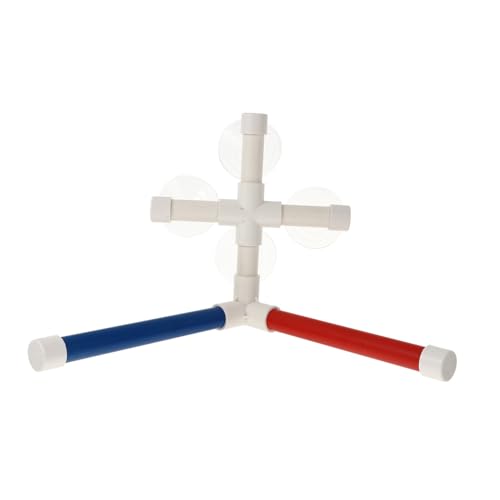 PEPLAYTAL Papageien Badeplattform mit Starken Saugnäpfen PVC Vogelstand mit Abnehmbarem Design Multifunktional als Dusch und Schlafstand für Wellensittiche und Andere Haustier Vögel von PEPLAYTAL