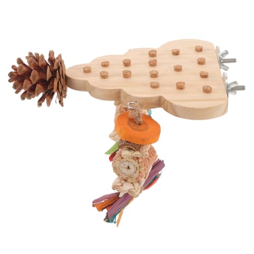 PEPLAYTAL Papageien Sitzplattform aus Holz Vogelspielzeug für Käfige für Sittiche Nymphensittiche Langlebig Fördert und Zahnpflege Sicherer Ruheplatz PEPLAYTAL Papageien Sitzplattform aus Holz Vogelspielzeug für Käfige für Sittiche Nymphensittiche Langlebig Fördert und Zahnpflege Sicherer Ruheplatz von PEPLAYTAL