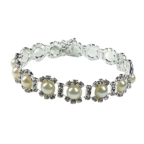 PEPLAYTAL Perlenkette Schmuck Welpe Halskette Halsband Collier Hund Strass Halsband Hundezubehör Haustiere Halskette Welpenhalskette für kleine Hunde Halskette für Hunde Haustierkette Weiß PEPLAYTAL Perlenkette Schmuck Welpe Halskette Halsband Collier Hund Strass Halsband Hundezubehör Haustiere Halskette Welpenhalskette für kleine Hunde Halskette für Hunde Haustierkette Weiß von PEPLAYTAL