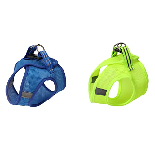PEPLAYTAL Pet Chest Strap für Katzen Atmungsaktives Geschirr in Fruchtgrün und Langlebig Modisches Design für Sicheres und Komfortables Spazierengehen von PEPLAYTAL