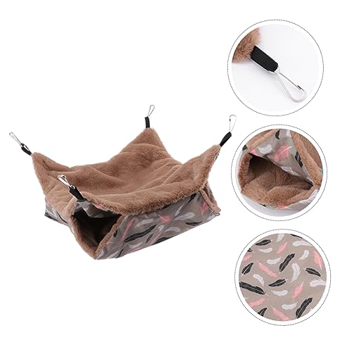 PEPLAYTAL Pet Hängematte Winter Warm Verdickte Plüsch Hängematte für Hamster und Kleine Haustiere für Gemütliche Nächte im Käfig aus Weichem Gefertigt PEPLAYTAL Pet Hängematte Winter Warm Verdickte Plüsch Hängematte für Hamster und Kleine Haustiere für Gemütliche Nächte im Käfig aus Weichem Gefertigt von PEPLAYTAL