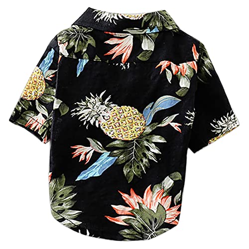 PEPLAYTAL Pet Hawaiian Hemd Hunde-Outfit Groß Hundekostüme Chihuahua Haustierbekleidung Welpe Hundehemden Hundebekleidung Party Haustierkleidung Hundeanzug Sommerhemd Für Haustiere Marine von PEPLAYTAL