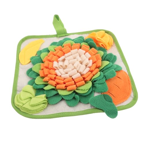 PEPLAYTAL Schnüffelmatte Für Haustiere Futtermatte Für Hamster Und Kleintiere Slow Feeder-Design Für Kaninchen Meerschweinchen Und Frettchen Abwaschbares Spielzeug Zur von PEPLAYTAL