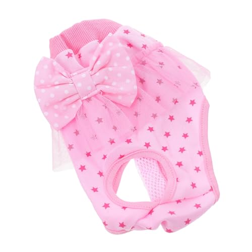 PEPLAYTAL Physiologische Hosen Für Haustiere Hund Wärmewindeln Weiblich Hundewindeln Weiblich Wiederverwendbare Windeln Für Hündinnen Welpe Hygienewindeln Für Hunde Abdeckung Baumwolle Rosa von PEPLAYTAL