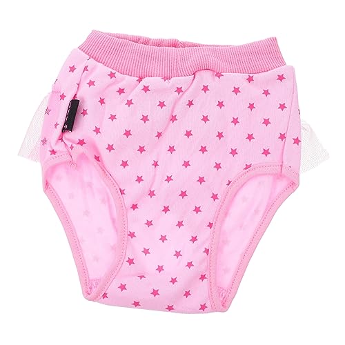 PEPLAYTAL Physiologische Hosen Für Haustiere Welpe Pads Hund Hygiene Körperpflege Keuchen Slip Windeln Mittel Reizwäsch Heimtierbedarf Haustier-höschen Haustier Windel Rosa Baumwolle von PEPLAYTAL