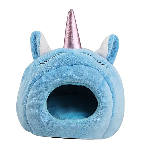PEPLAYTAL Plüsch Nestbetthöhle für Kleine Haustiere Einhornform Gemütliches Hamster Plüschbett mit Abnehmbarem Rutschfester Unterseite für Hamster PEPLAYTAL Plüsch Nestbetthöhle für Kleine Haustiere Einhornform Gemütliches Hamster Plüschbett mit Abnehmbarem Rutschfester Unterseite für Hamster von PEPLAYTAL