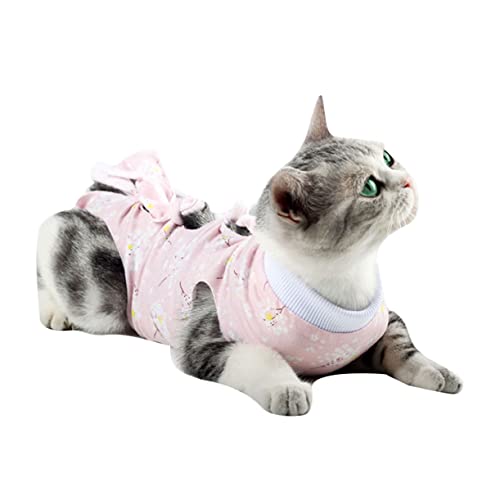 PEPLAYTAL Katzen Neutrierungsanzug Bequeme Atmungsaktive Erholungsbekleidung Für Katzen Blüten Anti-leck-kostüm Für Postoperative Stabilität Und Komfort PEPLAYTAL Katzen Neutrierungsanzug Bequeme Atmungsaktive Erholungsbekleidung Für Katzen Blüten Anti-leck-kostüm Für Postoperative Stabilität Und Komfort von PEPLAYTAL
