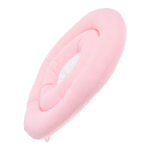 PEPLAYTAL Postoperativer Genesungskragen Aufblasbares Hundehalsband Hundekegelhalsband Für Große Hunde Katze Kegelhalsband Für Katzen Hundekissen Hund Hund Donut Stoff Rosa von PEPLAYTAL