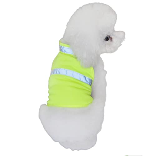 PEPLAYTAL Reflektierende Sicherheitsweste Hund Sichere Weste Halten Welpe Kühlweste Für Hunde Assistenzhundeweste Abdeckung Kleine Hundeweste Hunde Sommerweste Zubehör Hoch Groß Nicht Yellow von PEPLAYTAL