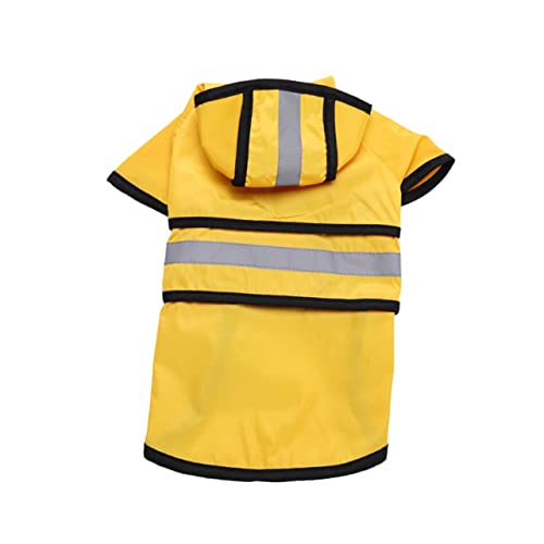 PEPLAYTAL Reflektierender Haustier Regenmantel für Kleine wasserdichte Jacke mit Bequemes Material für von PEPLAYTAL