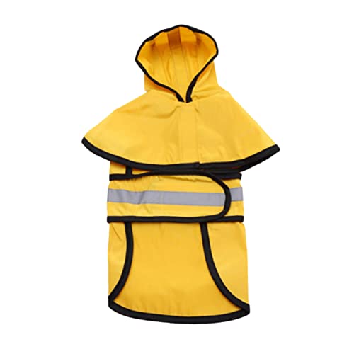 PEPLAYTAL Reflektierender Hunderegenmantel wasserdichte Regenjacke für Kleine und Mittelgroße Elastischem Material für bei Gelb PEPLAYTAL Reflektierender Hunderegenmantel wasserdichte Regenjacke für Kleine und Mittelgroße Elastischem Material für bei Gelb von PEPLAYTAL