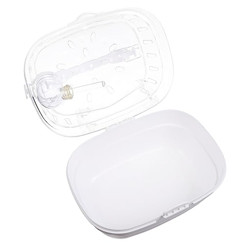 PEPLAYTAL Reisebox für Hamster Transportbox aus Robustem Kunststoff Atmungsaktiv für Ausflüge Wanderungen Reisen und Shopping Kompakte zu Reinigen von PEPLAYTAL