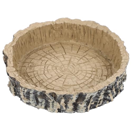 PEPLAYTAL Reptilien Futter Wassernapf aus Hochwertigem Harz Glatt Polierte Oberfläche Langlebig und Sicher für Schildkröten Terrarium Zubehör Praktischer Futter Wasserspender für PEPLAYTAL Reptilien Futter Wassernapf aus Hochwertigem Harz Glatt Polierte Oberfläche Langlebig und Sicher für Schildkröten Terrarium Zubehör Praktischer Futter Wasserspender für von PEPLAYTAL