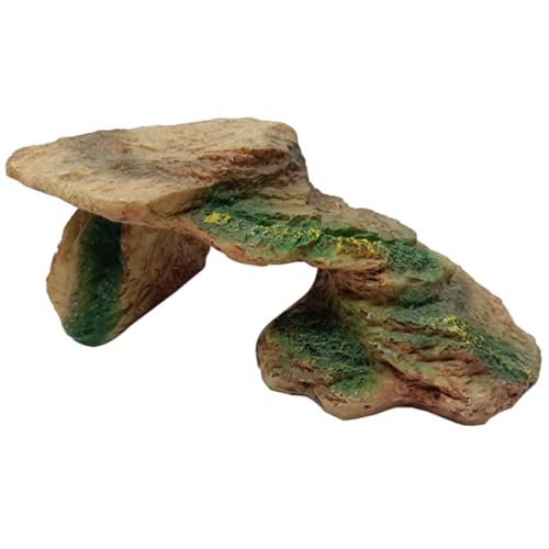 PEPLAYTAL Resin Schildkröten Sonnenplattform mit Versteck Robuste Reptilien Höhle aus Hochwertigem Resin Kleines Leichtes Terrarium Zubehör für Bartagamen Eidechsen und Kleine Reptilien PEPLAYTAL Resin Schildkröten Sonnenplattform mit Versteck Robuste Reptilien Höhle aus Hochwertigem Resin Kleines Leichtes Terrarium Zubehör für Bartagamen Eidechsen und Kleine Reptilien von PEPLAYTAL