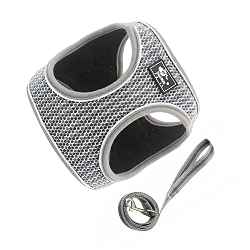 PEPLAYTAL Satz reflektierender Katzen-Brustgurt Reflective Vest katzenseil Haustierbrustgurt Katzenleine Geschirr für Katzen Katzenschlinge Haustierkabelbaum Brustgurt für Haustiere Grey von PEPLAYTAL