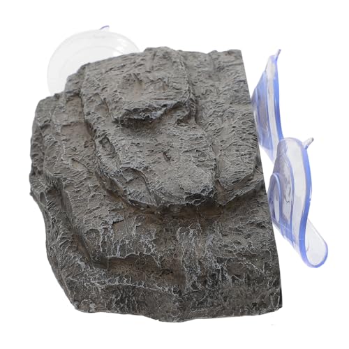 PEPLAYTAL Schildkröten Sonnenterrasse mit Starkem Saugnapf UV beständige Aquarienplattform für Wasserschildkröten Multifunktionale Kletter Ruhezone für Kleine Reptilien im Aquarium von PEPLAYTAL