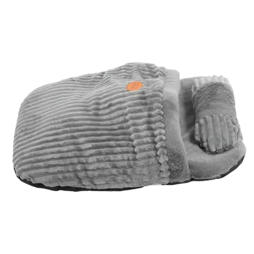 PEPLAYTAL Schlafsack Für Haustiere Schlafbett Für Katzen Gemütlich Katzenbetten Selbst Drinnen Groß Schlafen Warmer Katzenschlafsack Klein Katzendecken Für Wohnungskatzen Plüsch Baumwolle von PEPLAYTAL
