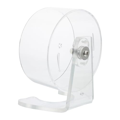 PEPLAYTAL Silent Hamster Laufrad mit Ständer Transparentes Kleintier Laufrad für Mäuse und Zwerghamster mit Breiter Lauffläche für Gesunde Bewegung und Einfache Installation PEPLAYTAL Silent Hamster Laufrad mit Ständer Transparentes Kleintier Laufrad für Mäuse und Zwerghamster mit Breiter Lauffläche für Gesunde Bewegung und Einfache Installation von PEPLAYTAL