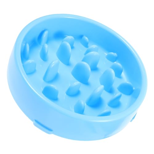 PEPLAYTAL Slow Feeder Napf für Kleine Hunde und Katzen Schlingen und Blähungen Bpa Futternapf rutschfest Leicht und Tragbar Geeignet für Trocken und Nassfutter S Blau von PEPLAYTAL