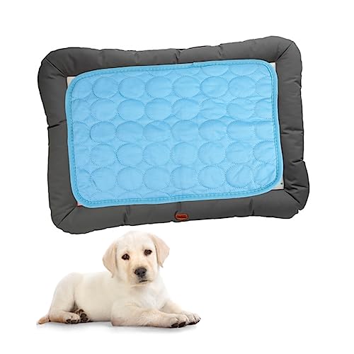 PEPLAYTAL Sommermatte Haustier kühlmatten für Haustiere Haustierkühlmatte Haustierkühlunterlage Kühlung Große Hundekühlmatte Katzenkühler matratzen Hund Coole Matte Katze Sommermatte Blue von PEPLAYTAL