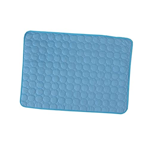 PEPLAYTAL Sommermatte Hund für Haustier Pads Kühlung Cool Pet Pad Bett Zubehör Unterlage Größe Matten Sommer kühlmatte Sky-Blue PEPLAYTAL Sommermatte Hund für Haustier Pads Kühlung Cool Pet Pad Bett Zubehör Unterlage Größe Matten Sommer kühlmatte Sky-Blue von PEPLAYTAL