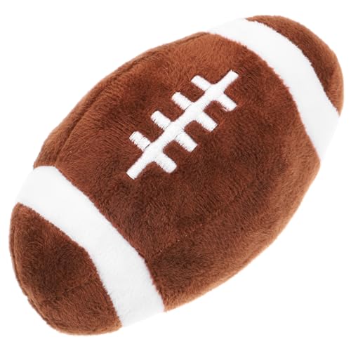 PEPLAYTAL Spielzeugball Für Haustiere Kauer Collie Automatisches Flugspielzeug Für Hunde Chuck-bälle Quietschend Haustier Rugby Kauen Welpe Quietscht Hundeball Plüsch Coffee von PEPLAYTAL