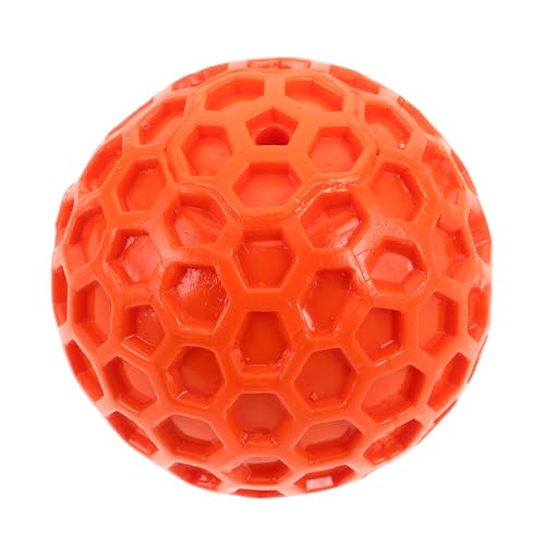 PEPLAYTAL Squeaky Hundespielzeug Ball Softes Langlebiges Gummi Kauspielzeug mit Innovativem Wabenmuster für Kleine und Mittlere Hunde Interaktives Apportierspielzeug Aktivität und Zahnpflege von PEPLAYTAL