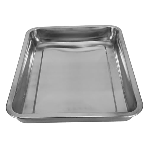 PEPLAYTAL Taubenpapageienbadewanne Vogel Wasserbad Papageienkäfig Haustier Teich Vogelnest Nymphensittich Badewanne Vogelkäfige Vogeltränke Zur Deckmontage Silver Rostfreier Stahl von PEPLAYTAL