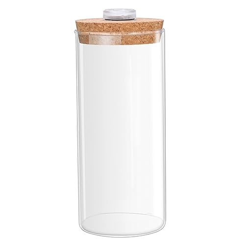 PEPLAYTAL Terrarienflasche Mikro Lampe Landschaft Größe Anlage Mini drinnen Pflanzen Pflanze für Aquarien Kork LED Aquarium zylindrisch Container Querformat Glasflasche von PEPLAYTAL