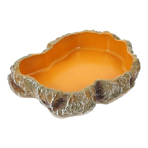 PEPLAYTAL Terrarium Futternapf für Reptilien Rutschfester Wassernapf für Schildkröten Eidechsen und Geckos Kreatives Felsen Design für Einfache Fütterung und Pflege PEPLAYTAL Terrarium Futternapf für Reptilien Rutschfester Wassernapf für Schildkröten Eidechsen und Geckos Kreatives Felsen Design für Einfache Fütterung und Pflege von PEPLAYTAL