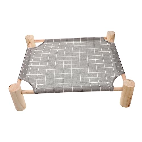 PEPLAYTAL Tragbares Abnehmbares Haustierbett für Kleine Atmungsaktive Hängematte mit Holzrahmen für Reisen und Stilvolles Design Katzen PEPLAYTAL Tragbares Abnehmbares Haustierbett für Kleine Atmungsaktive Hängematte mit Holzrahmen für Reisen und Stilvolles Design Katzen von PEPLAYTAL