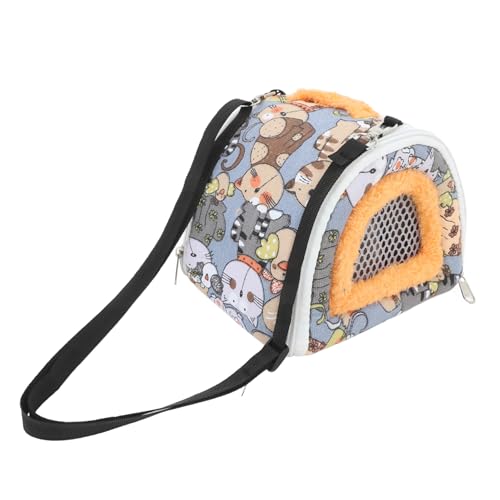 PEPLAYTAL Tragetasche für Kleintiere wasserdichte Haustiertrage für Hamster Chinchilla und Sicherer und Bequemer Transport für Ausflüge Reisen und Camping Mit Atmungsaktivem Netzdesign von PEPLAYTAL