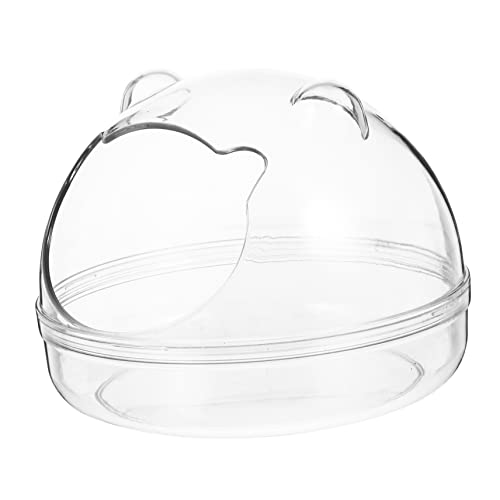 PEPLAYTAL Transparent Hamster Badezimmer Hamster Badewanne für Kleintiere Abnehmbar Leicht zu Reinigen für Chinchillas und mit Kreativem Design PEPLAYTAL Transparent Hamster Badezimmer Hamster Badewanne für Kleintiere Abnehmbar Leicht zu Reinigen für Chinchillas und mit Kreativem Design von PEPLAYTAL