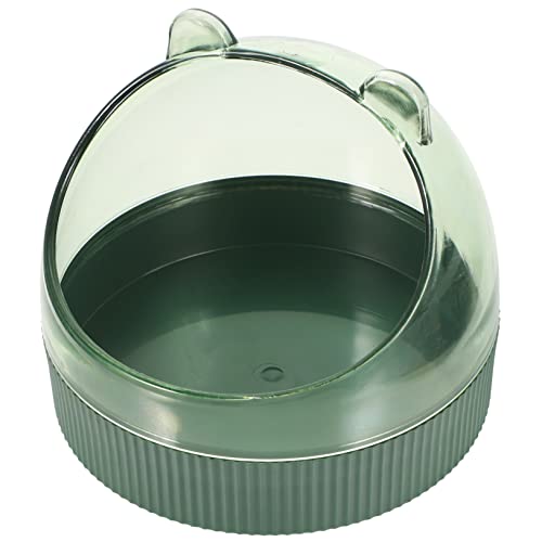 PEPLAYTAL Transparente Futterschale für Hamster und Chinchillas Umweltfreundlich Glatte Oberfläche Langlebig Geräumig für Tägliche Fütterung Geeignet für Kleintiere und Nagetiere von PEPLAYTAL
