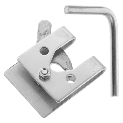 PEPLAYTAL Türriegel Für Hundekäfige Türriegel Teile Riegel Torriegel Für Hundehütte Torschloss Haustierkäfig Klapptorriegel Ersatztürriegel Schlüssel Käfigtorriegel Edelstahl von PEPLAYTAL