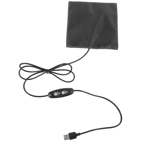 PEPLAYTAL USB Heizkissen für Kleine Haustiere Temperaturregelbare Wärmematte für Hamster Kaninchen Reptilien und Vögel Tragbare Leichte Wärmedecke mit USB Stromversorgung für Winter und von PEPLAYTAL