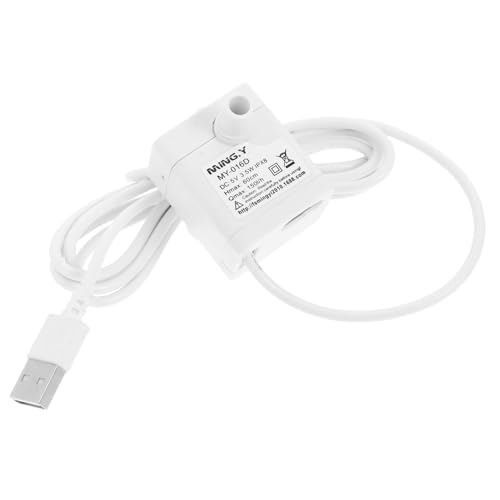 PEPLAYTAL USB-wasserpumpe Für Springbrunnen Mini-tauchwasserpumpe Für Platzsparende Haustierbrunnen Wasserspenderpumpe Für Katzen Kleine Ersatzpumpe Für Trinkbrunnen von PEPLAYTAL