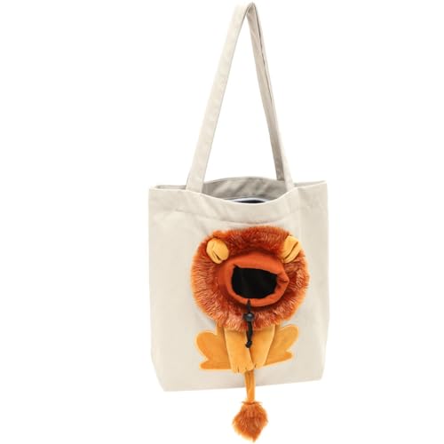 PEPLAYTAL Umhängetasche Katzentragetasche Reisetasche Haustiertragerucksack Katzentrage Weich Frontträger Für Katzen Tragbarer Träger Katze Autotransporter Katzentasche Groß Klein Segeltuch von PEPLAYTAL
