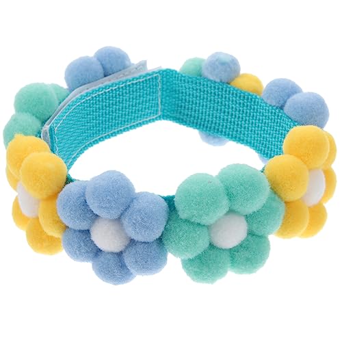 PEPLAYTAL Verstellbares Haustierhalsband mit Modischer Blumenverzierung und Langlebig Bequem für Hunde und Katzen Niedliche Accessoire Krawatte Farblich Sortiert Gelb Grün Blau PEPLAYTAL Verstellbares Haustierhalsband mit Modischer Blumenverzierung und Langlebig Bequem für Hunde und Katzen Niedliche Accessoire Krawatte Farblich Sortiert Gelb Grün Blau von PEPLAYTAL