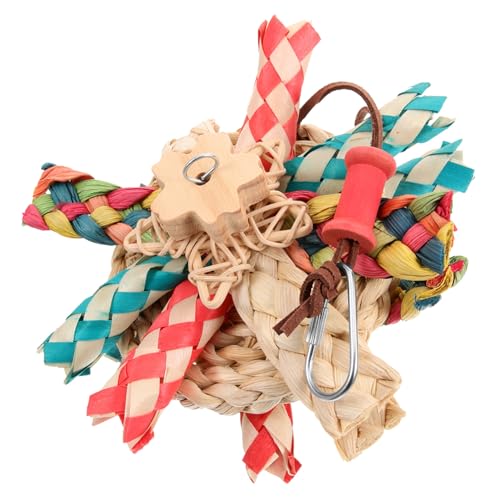 PEPLAYTAL Vogel Beißspielzeug für Papageien Hängespielzeug aus Maisblatt und Langlebig und Sicher für Kauspielzeug für Wellensittiche und Nymphensittiche PEPLAYTAL Vogel Beißspielzeug für Papageien Hängespielzeug aus Maisblatt und Langlebig und Sicher für Kauspielzeug für Wellensittiche und Nymphensittiche von PEPLAYTAL