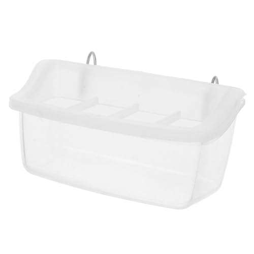 PEPLAYTAL Vogel Wasserspender Futterautomat für Käfige Transparent Spritzwassergeschützt zu Montieren für Sittiche und Papageien Hält Futter PEPLAYTAL Vogel Wasserspender Futterautomat für Käfige Transparent Spritzwassergeschützt zu Montieren für Sittiche und Papageien Hält Futter von PEPLAYTAL