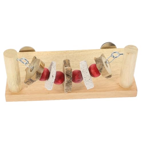 PEPLAYTAL Vogel kauspielzeug Sitzstange aus Holz mit Kaubeads für Wellensittich und Papagei Käfigplattform zur Befestigung für Nymphensittich und Kleine Papageien Zufällige Zufällige Farbe PEPLAYTAL Vogel kauspielzeug Sitzstange aus Holz mit Kaubeads für Wellensittich und Papagei Käfigplattform zur Befestigung für Nymphensittich und Kleine Papageien Zufällige Zufällige Farbe von PEPLAYTAL
