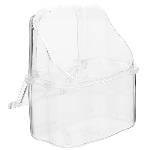 PEPLAYTAL Vogelkäfig Futterspender Transparente Futterschale für Hängendes Design für Papageien Wellensittiche Andere Haustiere für Wasser und Futter PEPLAYTAL Vogelkäfig Futterspender Transparente Futterschale für Hängendes Design für Papageien Wellensittiche Andere Haustiere für Wasser und Futter von PEPLAYTAL