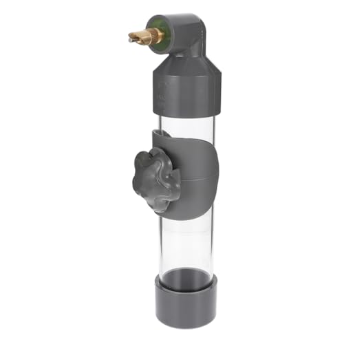 PEPLAYTAL Vogeltrinker transparent Spender für Haustier Trinken groß Vogelwasserflasche Vogeltrinkflasche Vogeltränke mit automatischer Wasserzufuhr Wasserhalter Vogel Wassertrinker PVC Grey von PEPLAYTAL